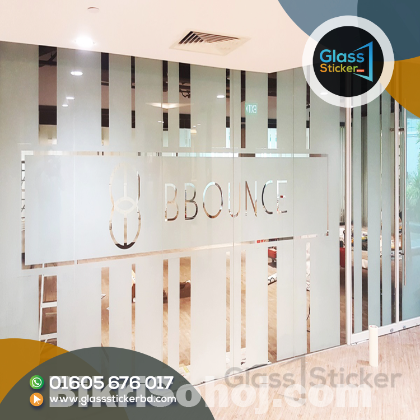 Frosted Office Glass Sticker Print in Bangladesh